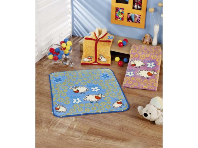 24298 fusak deka ovecky 80x90 fialkova