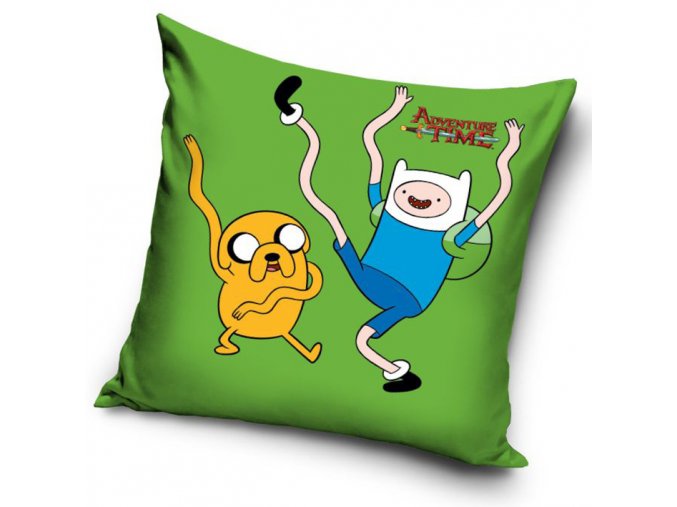 Povlak na polštářek Adventure Time - Zelený
