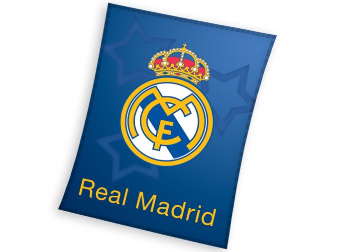 detska deka real madrid blue stars 110x140