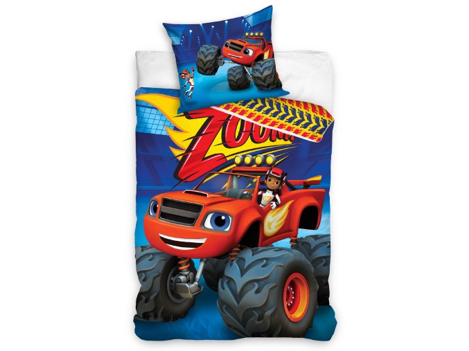 Detske povleceni Blaze Monster Truck Blue