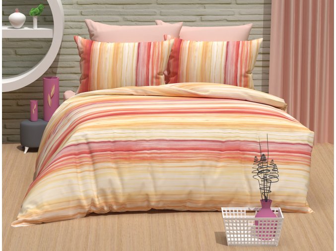Bavlnene povleceni Gradient Cervene BedTex