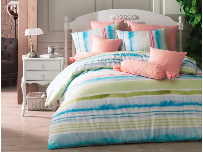 Bavlnene povleceni Tempera Tyrkysove BedTex