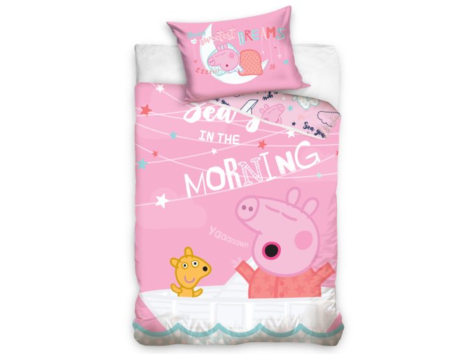 Povleceni do postylky Prasatko Peppa Na videnou rano