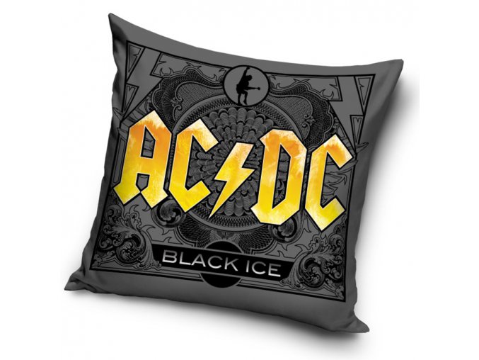 Povlak na polstarek 45x45 AC/DC Black Ice