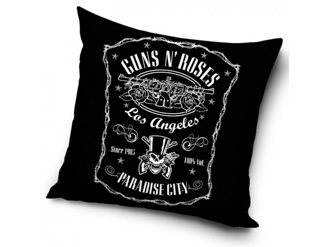 Povlak na polstarek 45x45 Guns and Roses Paradise City