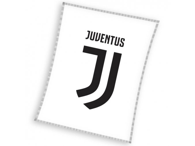 Fotbalova deka Juventus White 110x140