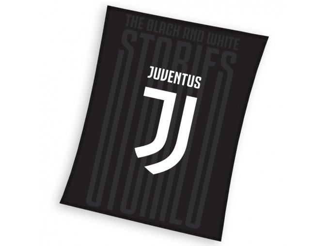 Fotbalova deka Juventus Black 150x200