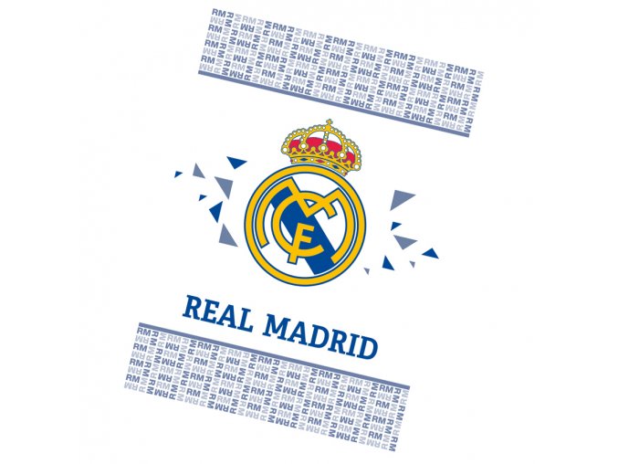 Fotbalova deka Real Madrid White 100x140 RM191065