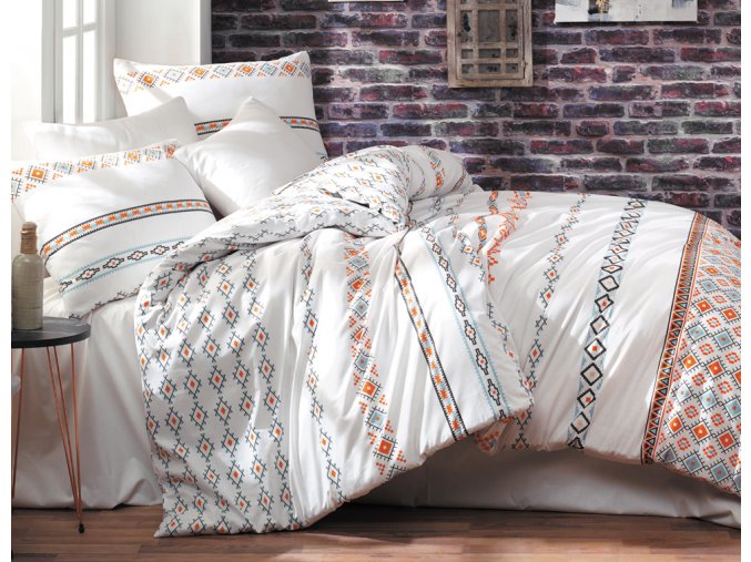 Bavlnene povleceni Etnico Oranzove BedTex