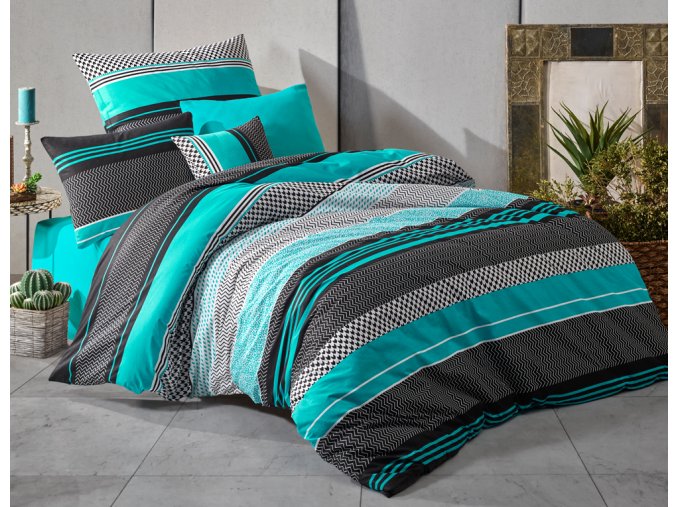 Bavlnene povleceni Zigo Tyrkysove 2021 BedTex