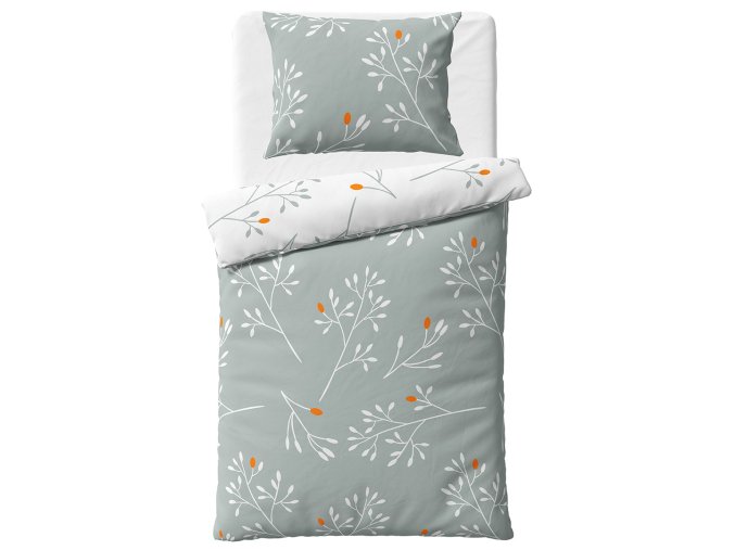 Bavlnene povleceni Winter Sede 140x200 70x90