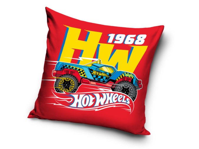 povlak na polstarek Hot Wheels Red 1968 40x40cm