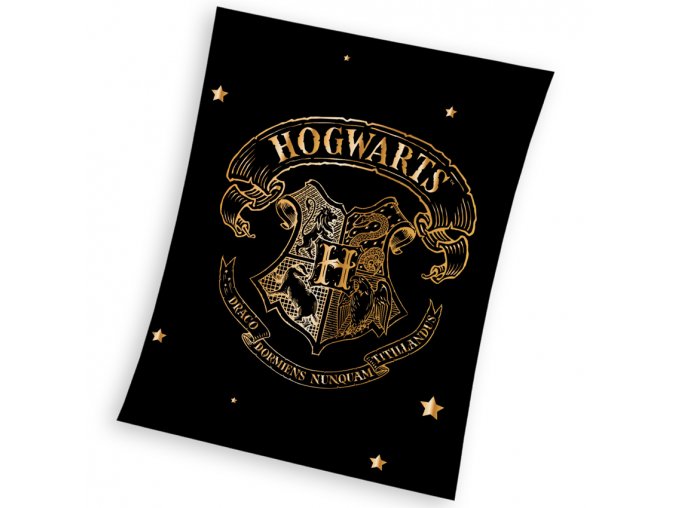 Detska deka Harry Potter Zlaty Erb Bradavic 150x200