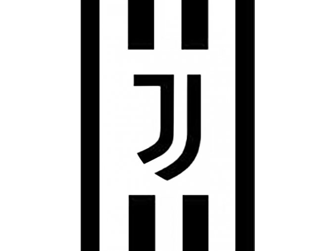 Fotbalova deka Juventus FC Black and White 150x200