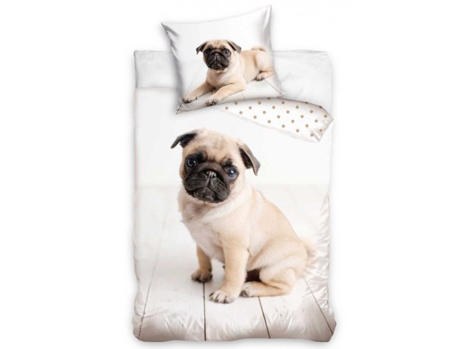 Bavlnene povleceni Pes Mops To ja nee