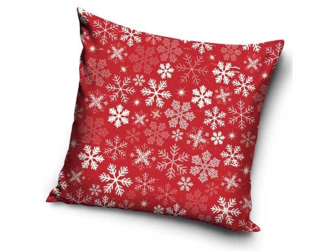 Vanocni polstarek Bile vlocky 40x40