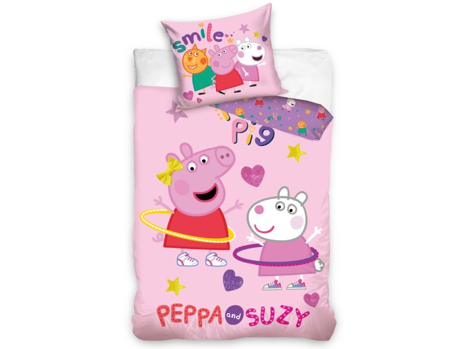 Povleceni do postylky Prasatko Pepina a Zuzka Hula Hop
