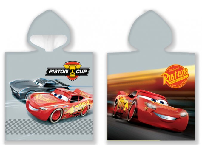 Detske ponco Cars 3 Blesk McQueen a Storm