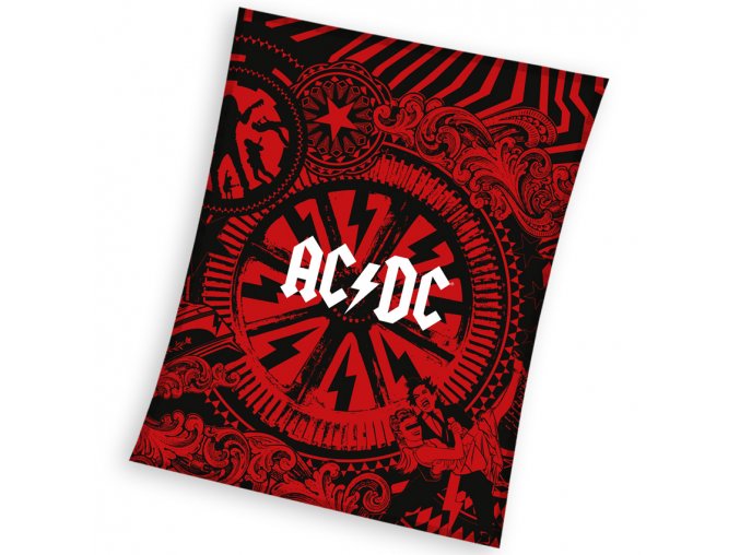 Mikroplysova deka ACDC Black Ice 150x200