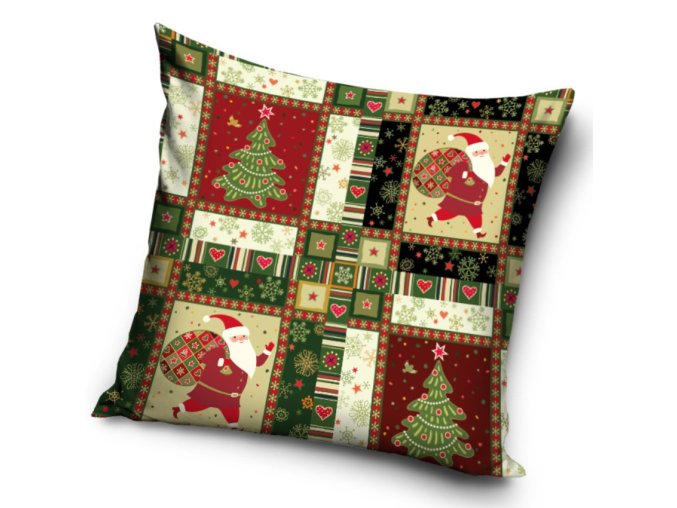 Dekoracni polstarek Vanocni Patchwork