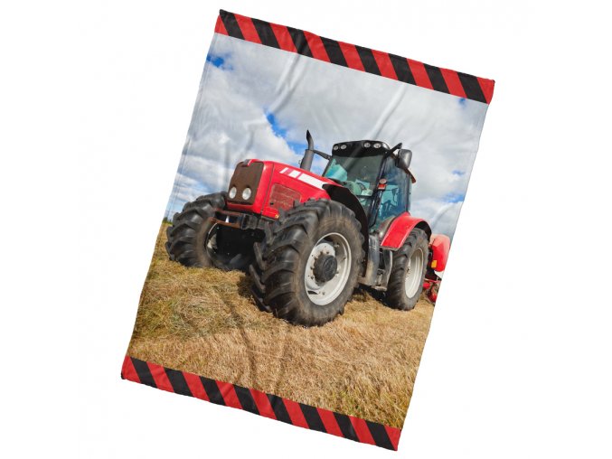 Detska deka Cerveny Traktor 130x170