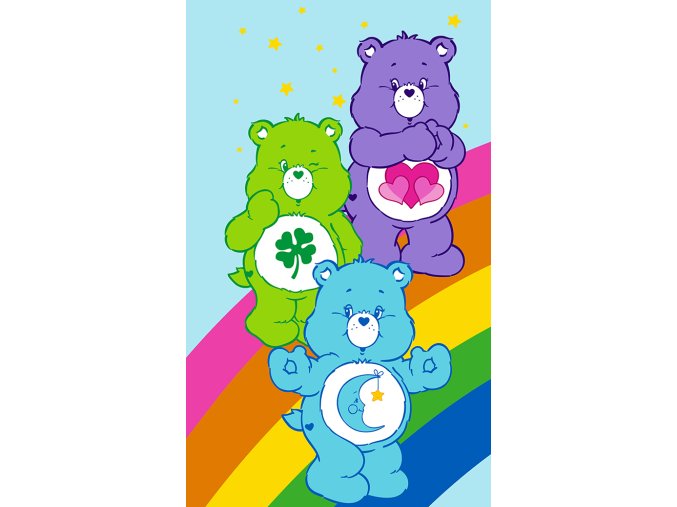 Detsky rucnik Medvidci Care Bears 30x50