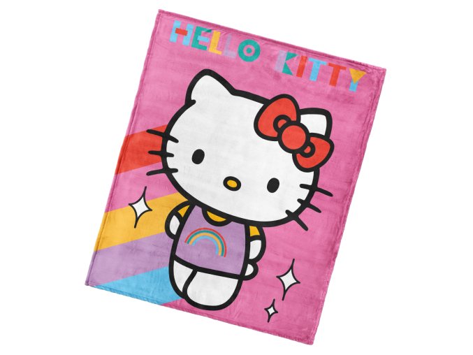 Detska deka Hello Kitty Rainbow 130x160 045133 koso