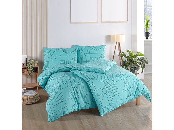 Bavlnene povleceni Geo Aquatic Awe 140x200 BedTex