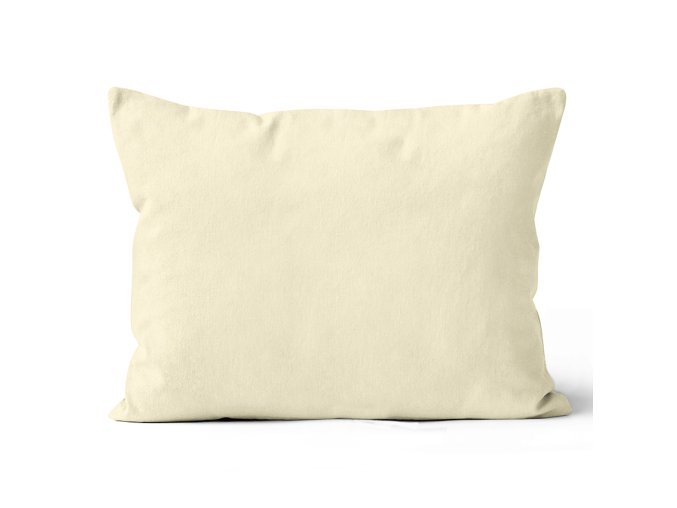 Mikroplysovy povlak na polstarek 50x70 Smetanovy