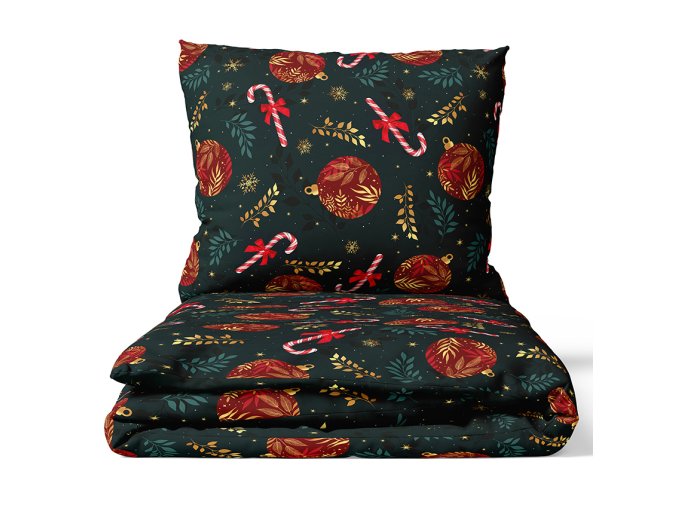 Vanocni bavlnene povleceni Sladke a Vesele 140x200 slozene ROT244022 TIP