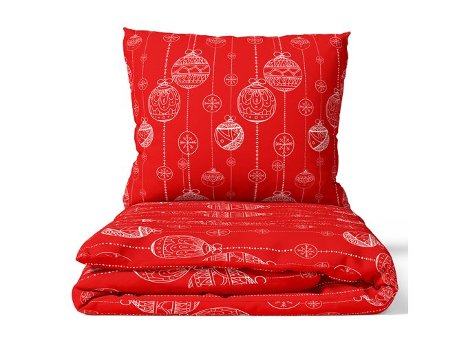 Bavlnene povleceni Vanocni Ozdoby 140x200 slozene