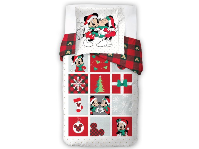 Vanocni povleceni Minnie a Mickey Stastne a Vesele PP