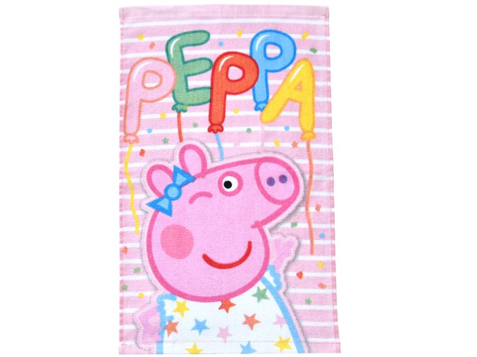 Detsky rucnik Prasatko Pepina Narozeninova Oslava 30x50 orig foto