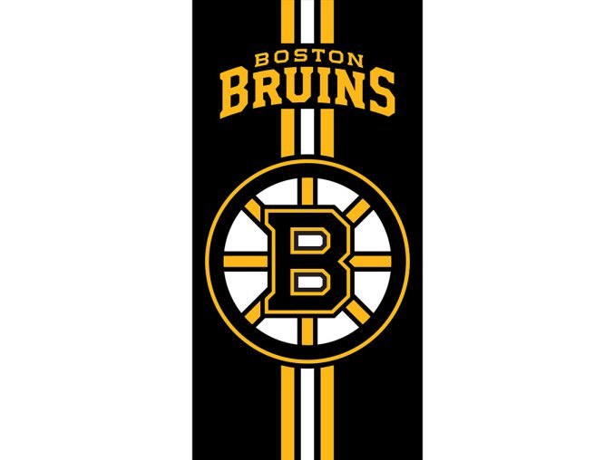 Frote osuska NHL Boston Bruins Prestige Black 70x140 cm