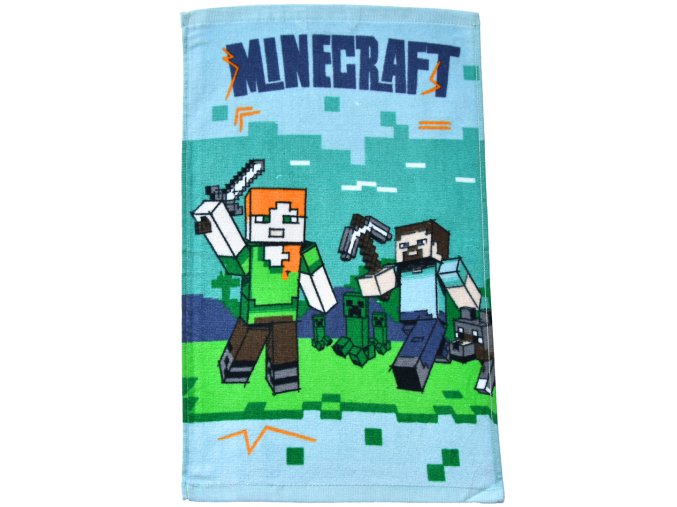 Detsky rucnik Minecraft Vzhuru do Boje 30x50 foto