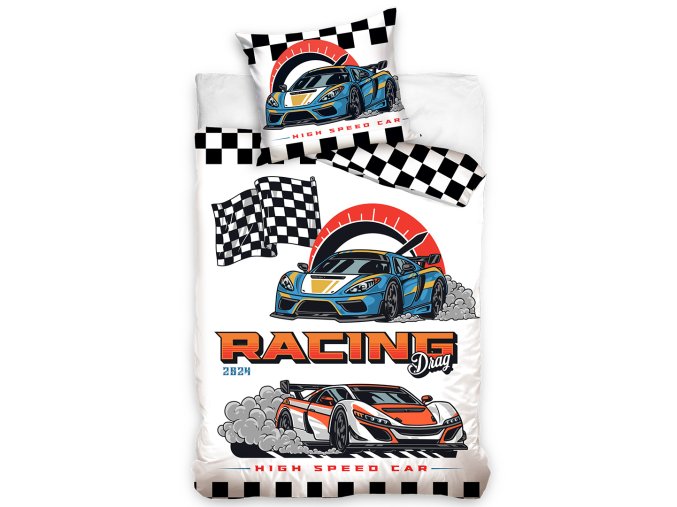 Detske povleceni Auta Racing Drag