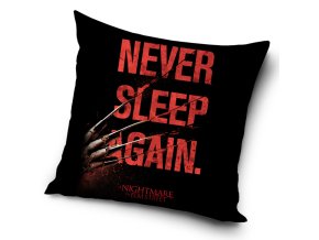 Dekoracni polstarek Nightmare Elm Street Never Sleep Again