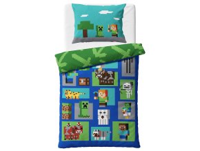 Detske povleceni Minecraft Figure 140x200 70x90 cm