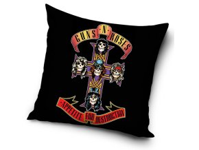 Povlak na polstarek 45x45 Guns and Roses Appetite for Destruction