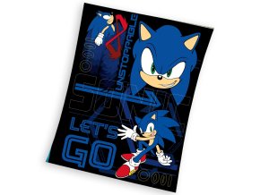 Detska deka Nezastavitelny Jezek Sonic 130x170
