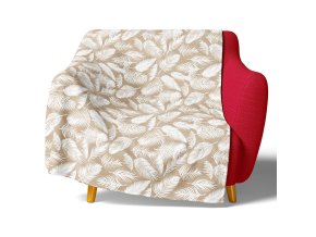 Mikroplysova deka Bila Pirka 150x200 KNL231034 na kresle