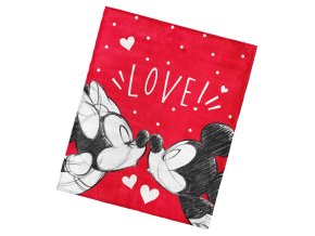 Detska deka Mickey a Minnie Mouse Love 130x160 045379 koso