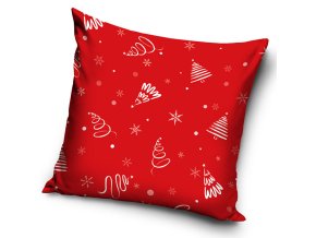 Dekoracni polstarek Vlocky a Stromecky PNL241263