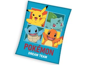 Detska mikroplysova deka Pokemon Tym Snu 130x160