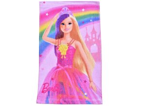 Detsky rucnik Barbie Ruzovy Svet 30x50 foto