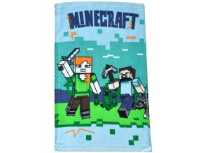 Detsky rucnik Minecraft Vzhuru do Boje 30x50 foto