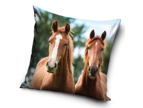 Dekoracni polstarek Kone Hnedaci