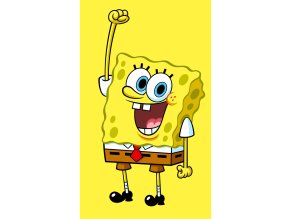 Detsky rucnik Sponge Bob Zluty jako Houba 30x50