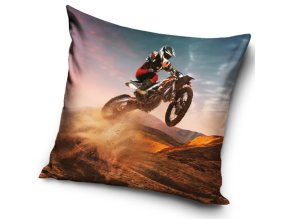 Velurovy polstarek Motocross Kral Pisecnych Dun
