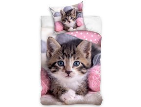 Bavlnene povleceni Kotatko s Klubicky